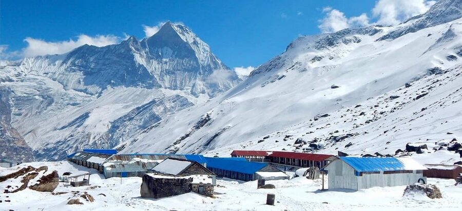 Pokhara: 7-Day Annapurna Base Camp Trek & Natural Hot Spring - Day 4: Himalaya to Machhapuchhre Base Camp and Annapurna Base Camp