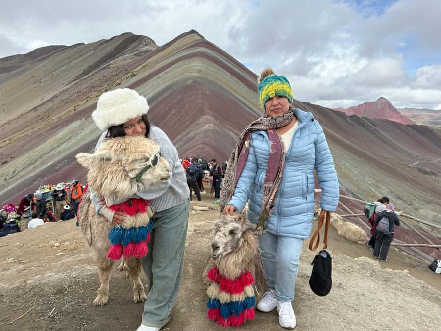 Rainbow Mountain and Red Valley Hike trek adventure - Reaching the 5,020-meter viewpoint