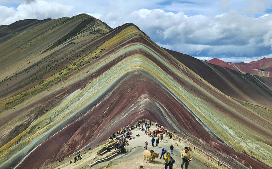 Rainbow Mountain Trek 1 Day - Breakfast beside alpacas and llamas