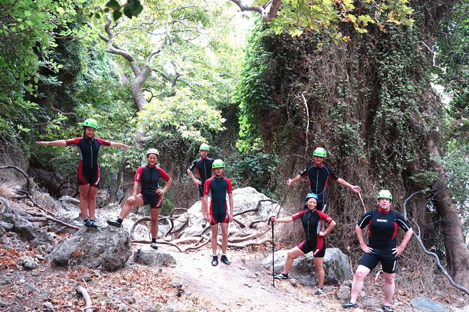 River Trekking at Kourtaliotiko Gorge - Following the river through clear pools