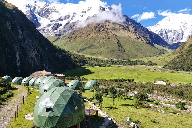 Salkantay Trek 4 Days to Machu Picchu by Glamping Sky Lodge Dome - Day 1: From Cusco to Soraypampa and the high peaks