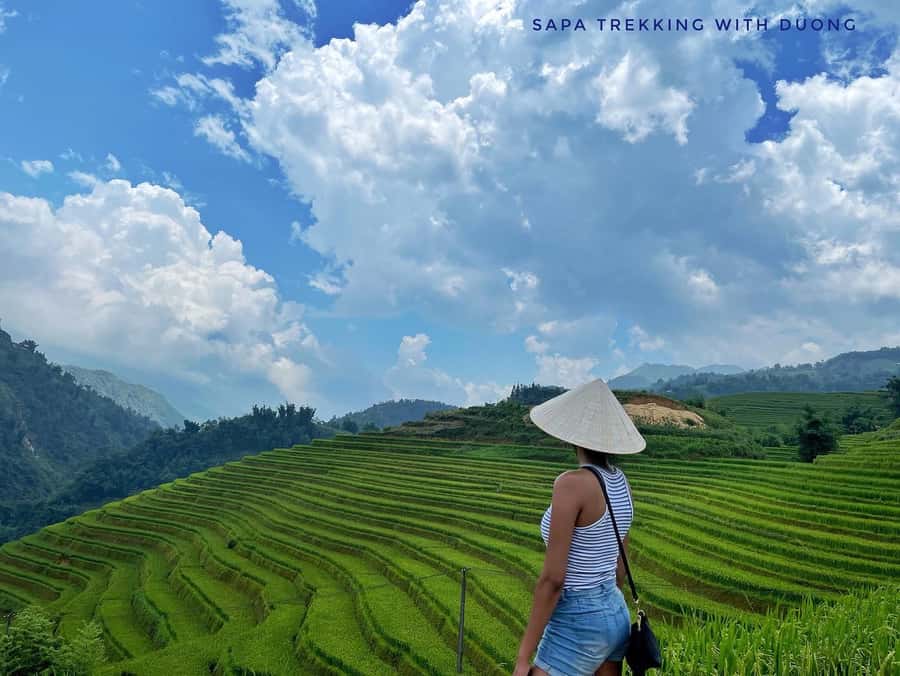 Sapa: Private The Most Beautiful Terraced Fields Trekking - Y Linh Ho and the first rice terrace views