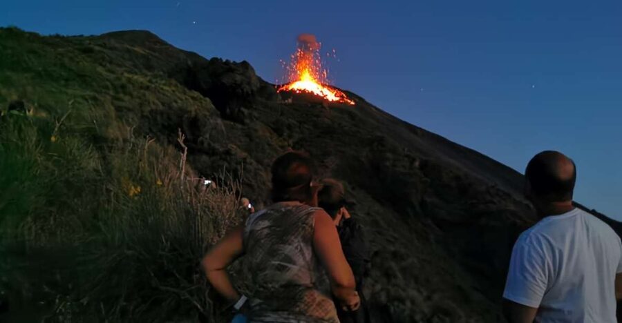 Stromboli: Sunset Trekking at Sciara del Fuoco - The old cemetery and the story of the island