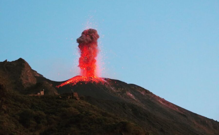 Stromboli: Sunset Trekking Tour - The sunset viewpoint at 400 meters