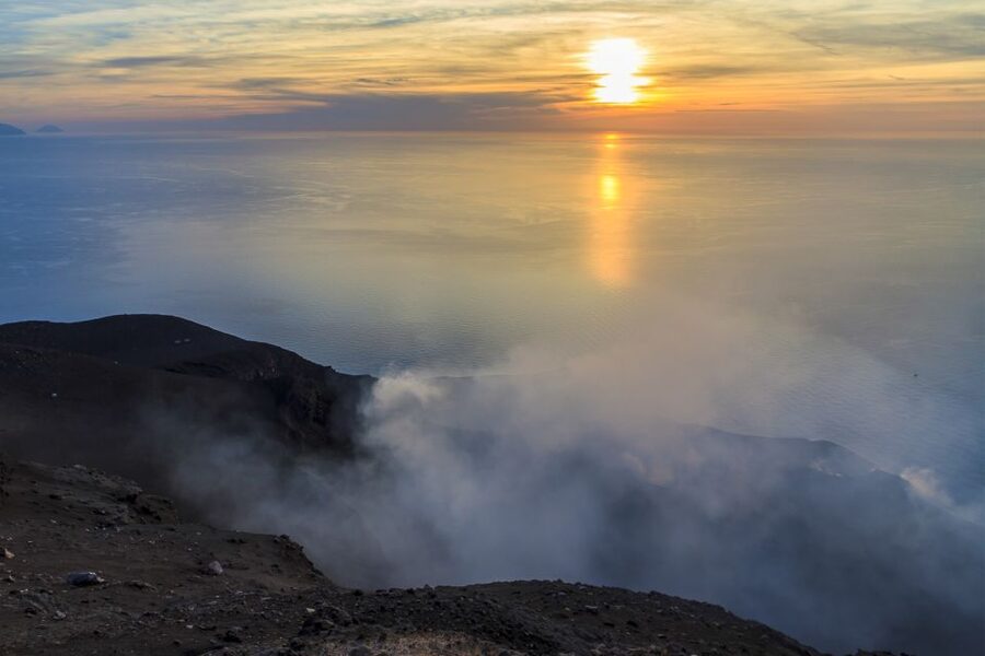 Stromboli: Sunset Trekking Tour - The descent after dark