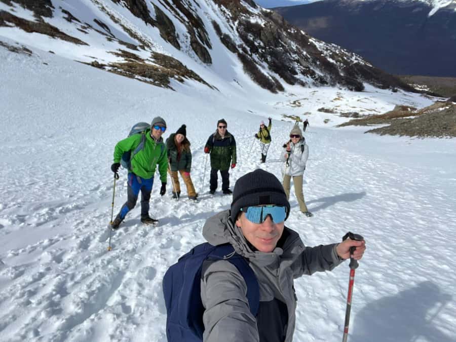 Trekking to Vinciguerra glacier and Tempanos lagoon - Forest, river, and mud on the first three hours
