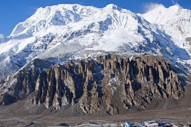 Upper Mustang Trek – 17 Days - Geling and Ghemi bring fields, passes, and a grand mani wall