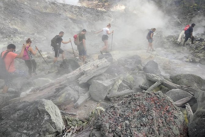 volcano hike and jungle trekking adventure - The Mount Salak crater and frozen lava floor